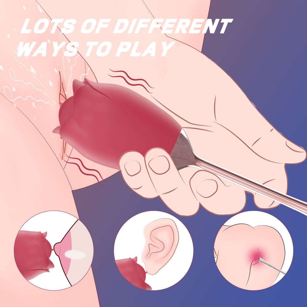 Holiday Gif - tRose Tongue Licking Vibrator Sex Toy for Women