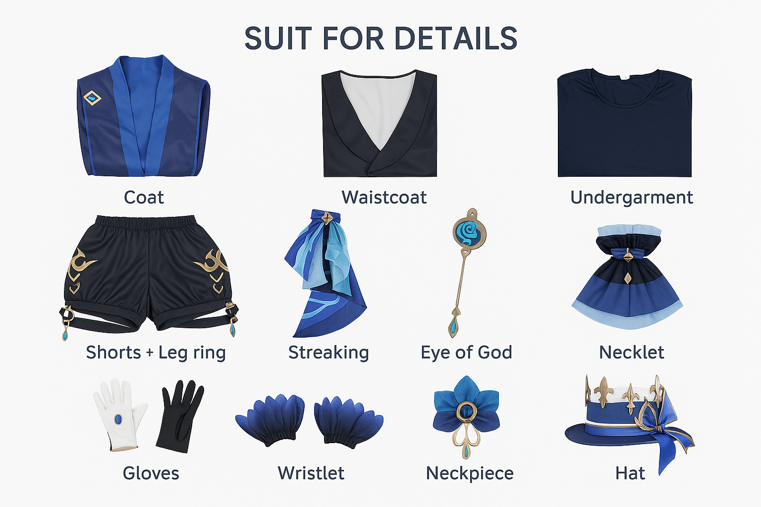 【VELUXXA】Rolecosplay Genshin Impact Furina/Focalors cosplay outfit