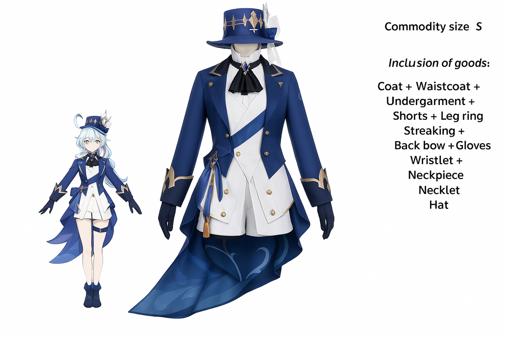 【VELUXXA】Rolecosplay Genshin Impact Furina/Focalors cosplay outfit