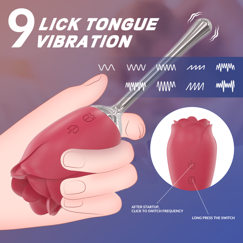 Holiday Gif - tRose Tongue Licking Vibrator Sex Toy for Women