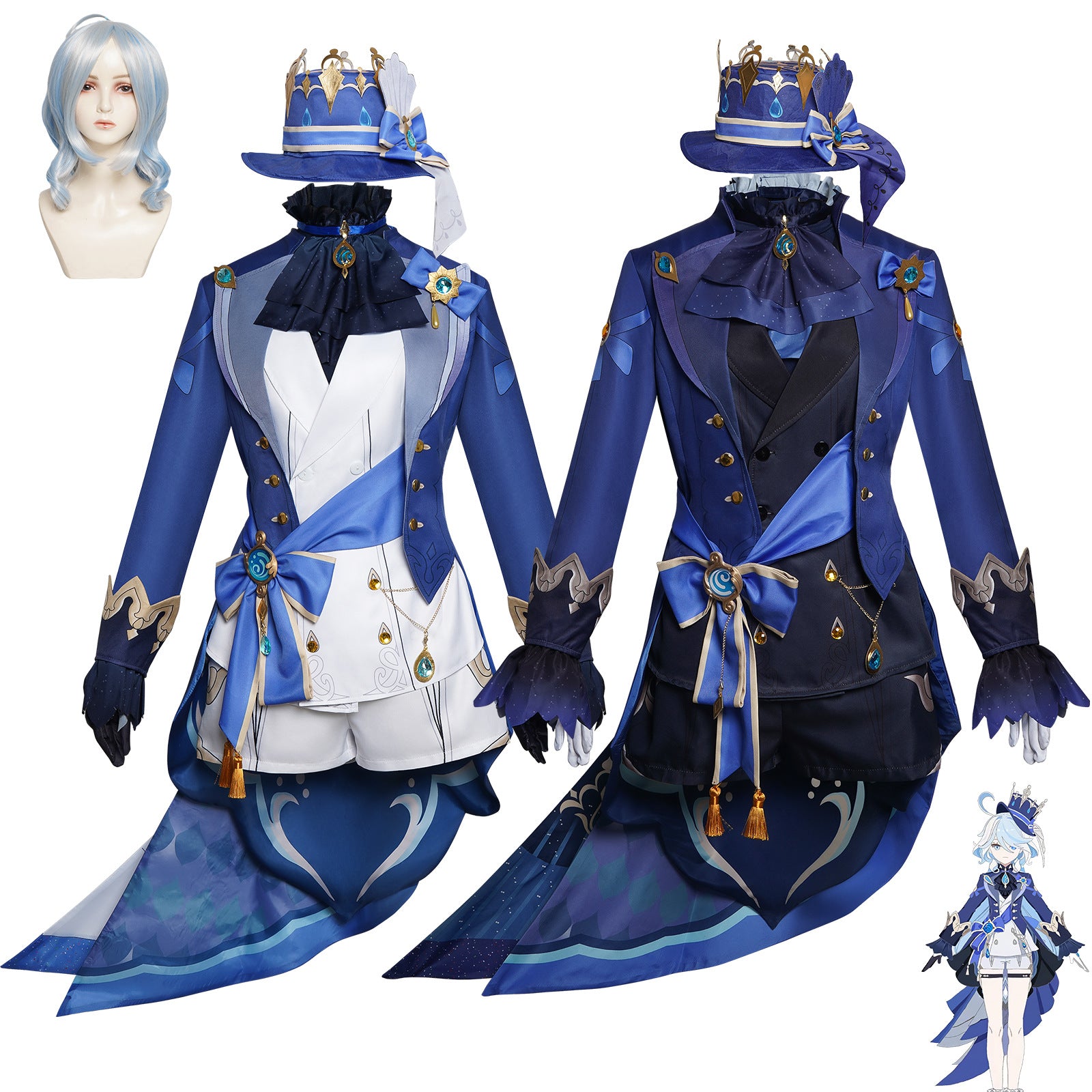 【VELUXXA】Rolecosplay Genshin Impact Furina/Focalors cosplay outfit
