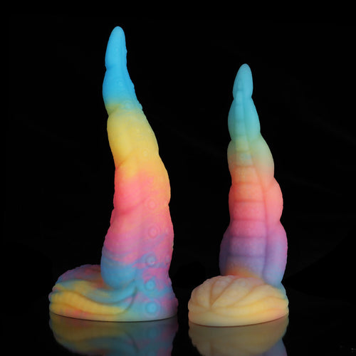 Glow-in-the-Dark Octopus Tail Anal Plug - Liquid Silicone Adult Toy